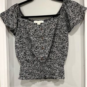 Cute floral crop top